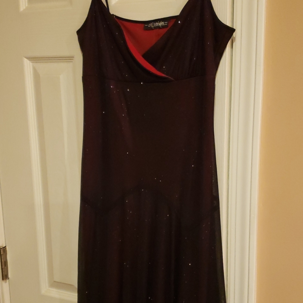 Retro 90s maxi prom dress